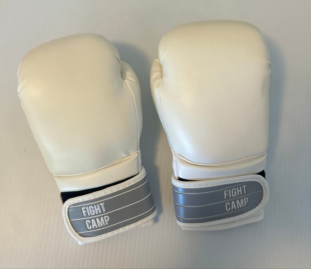 FightCamp Kids Boxing Gloves 6 oz White Leather Youth Training Kickboxing